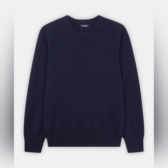 NWT - NAADAM 100% cashmere the essentials men's sweater - Color Navy - Picture 6 of 9